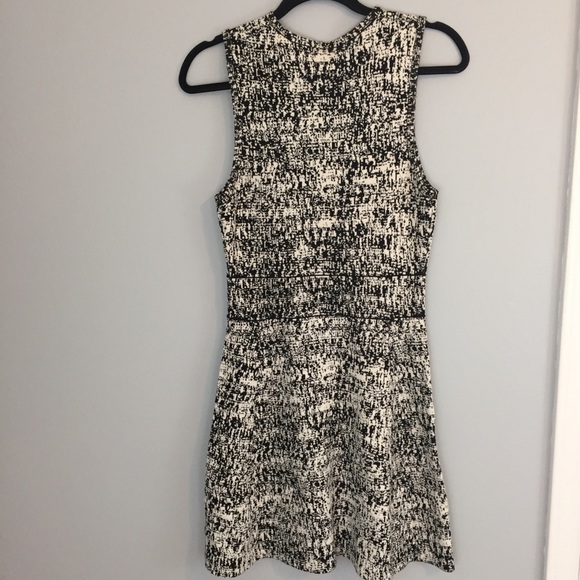 Theory Black White Fit and Flare Dress - Picture 5 of 5